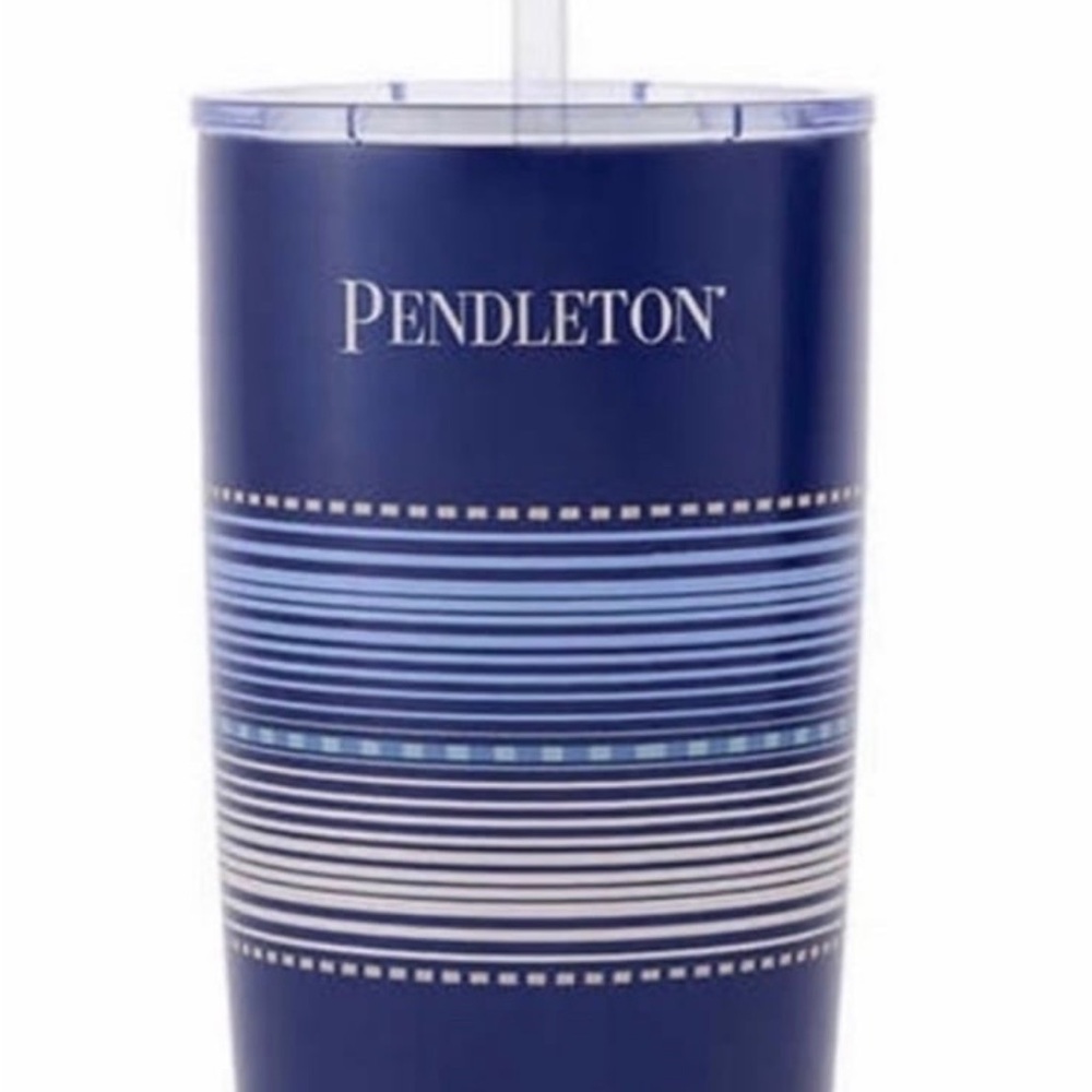 Pendleton Navy Striped Tumbler